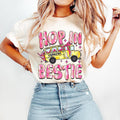 Hop Bestie Struggle Bus Retro Mental Health Pink - Adult & Kids T-Shirts, Sweatshirts & Hoodies apparel design preview 1
