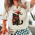 Hope Your Is Meowy Bright Lights Merry Cat Funny - Adult & Kids T-Shirts, Sweatshirts & Hoodies apparel design preview 1