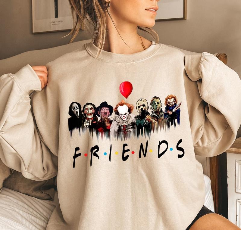 Horror Characters Friends Halloween Movie Womenswear - Adult & Kids T-Shirts, Sweatshirts & Hoodies apparel design preview 1
