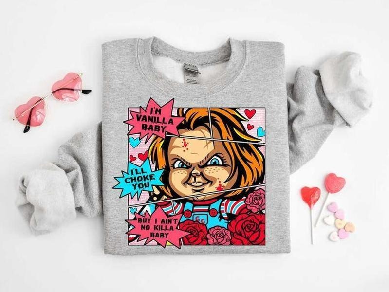Horror Characters Valentine Bundle Scary Movie - Adult & Kids T-Shirts, Sweatshirts & Hoodies apparel design preview 1
