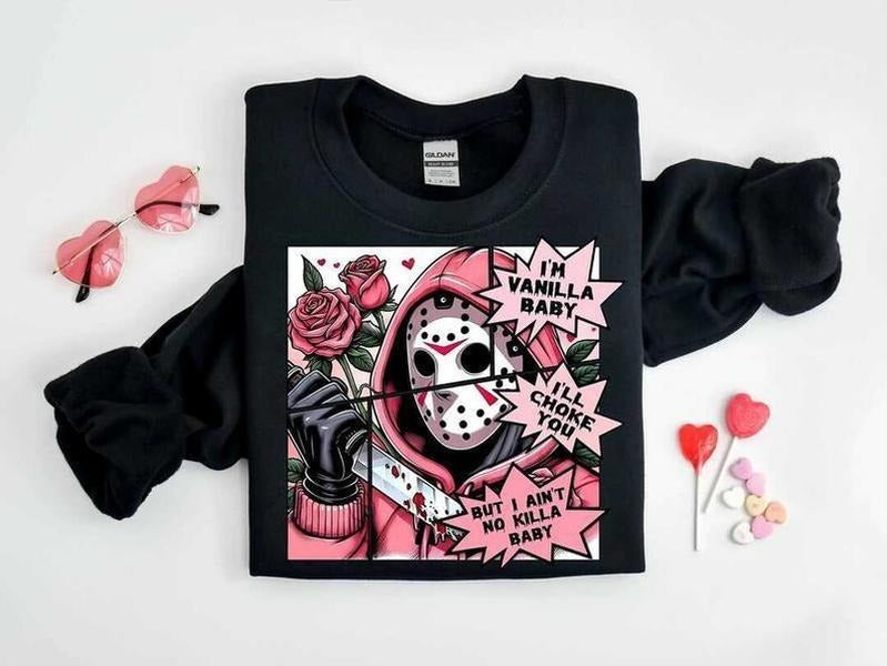 Horror Characters Valentine Bundle Scary Movie - Adult & Kids T-Shirts, Sweatshirts & Hoodies apparel design preview 1