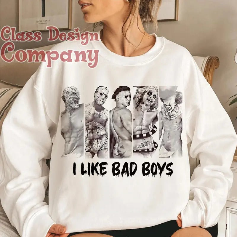 Horror Movie Characters Halloween - Adult & Kids T-Shirts, Sweatshirts & Hoodies apparel design preview 1
