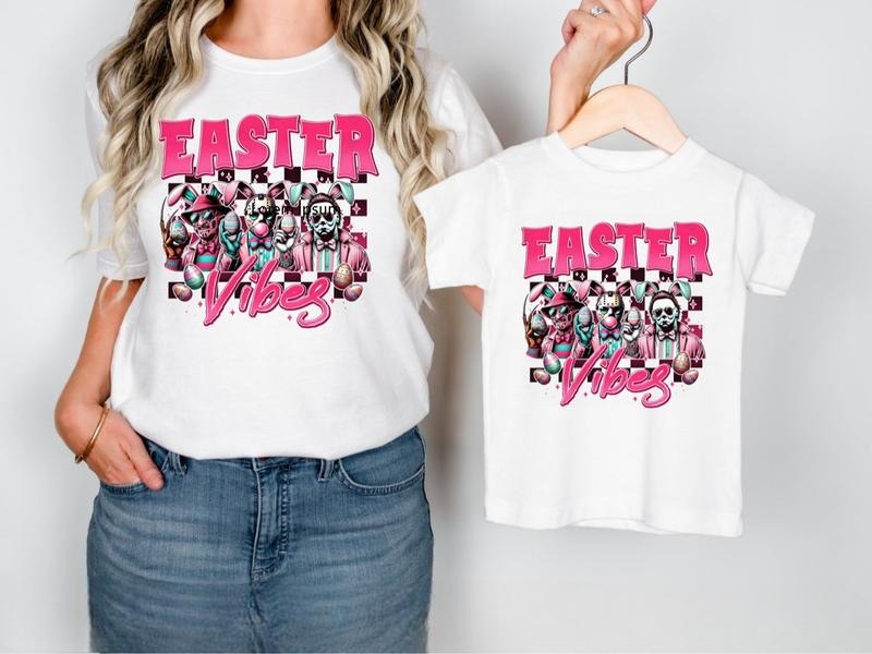 Horror Movie Easter Prepare Dye Killer Happy Day Egg - Adult & Kids T-Shirts, Sweatshirts & Hoodies apparel design preview 1
