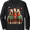 Horses Ugly Sweters Xmas Horse Lover Horseman - Adult & Kids T-Shirts, Sweatshirts & Hoodies apparel design preview 1