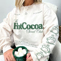 'Hot Cocoa Social Club' Festive Cute Sleeve Print - Adult & Kids T-Shirts, Sweatshirts & Hoodies apparel design preview 1