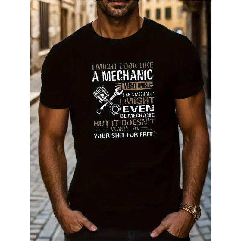 Hot I Might Even Be Mechanic Print Couple Street - Adult & Kids T-Shirts, Sweatshirts & Hoodies apparel design preview 1