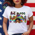 Hot Mess Mom Ever Melanin Leopard Black Mama African - Adult & Kids T-Shirts, Sweatshirts & Hoodies apparel design preview 1