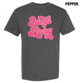 Hot Pink Santa Baby Sequin Patch Comfort Colors - Adult & Kids T-Shirts, Sweatshirts & Hoodies apparel design preview 1