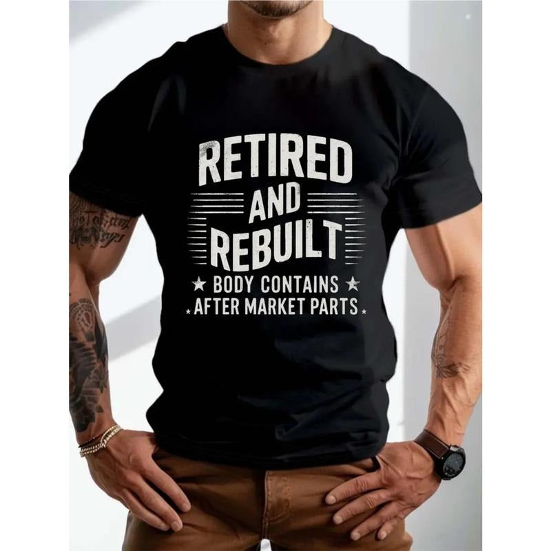 Hot RETIRED REBUILT Print Couple Street Short Sleeve - Adult & Kids T-Shirts, Sweatshirts & Hoodies apparel design preview 1