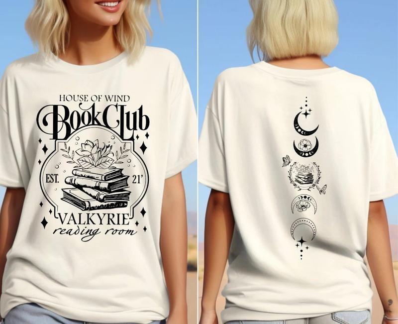 House Wind Book Club Valkyrie Reading Room Night - Adult & Kids T-Shirts, Sweatshirts & Hoodies apparel design preview 1