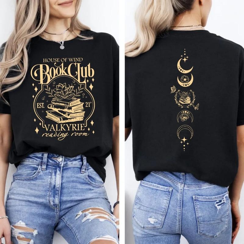 House Wind Book Club Valkyrie Reading Room Night - Adult & Kids T-Shirts, Sweatshirts & Hoodies apparel design preview 1