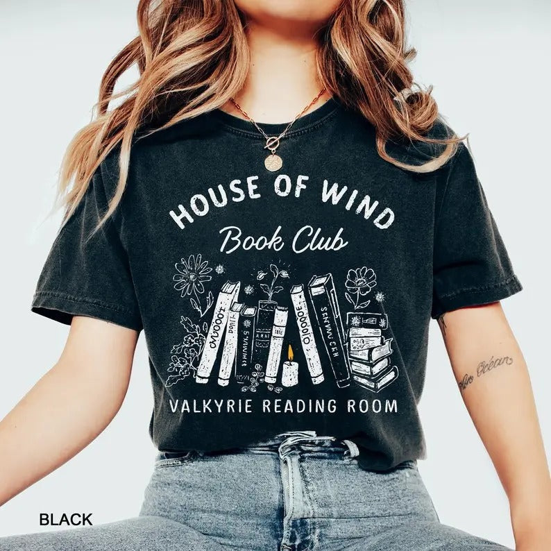 House Wind Book Club ACOTAR Art Sarah J Maas Night - Adult & Kids T-Shirts, Sweatshirts & Hoodies apparel design preview 1