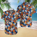 Houston Astros Baseball Floral Aloha Hawaiian - Adult & Kids T-Shirts, Sweatshirts & Hoodies apparel design preview 1