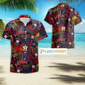 Houston Astros Baseball Mlb Summer Gift Hawaiian For - Adult & Kids T-Shirts, Sweatshirts & Hoodies apparel design preview 1