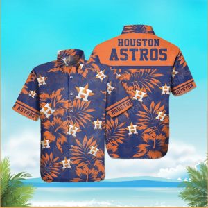 Houston Astros Baseball Orange Black Hawaiian - Adult & Kids T-Shirts, Sweatshirts & Hoodies apparel design preview 1