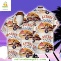 Houston Astros Hawaiian Palm Tree Sunset Design - Adult & Kids T-Shirts, Sweatshirts & Hoodies apparel design preview 1