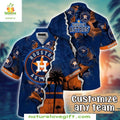 Houston Astros Hawaiian Custom Tropical Sunset - Adult & Kids T-Shirts, Sweatshirts & Hoodies apparel design preview 1