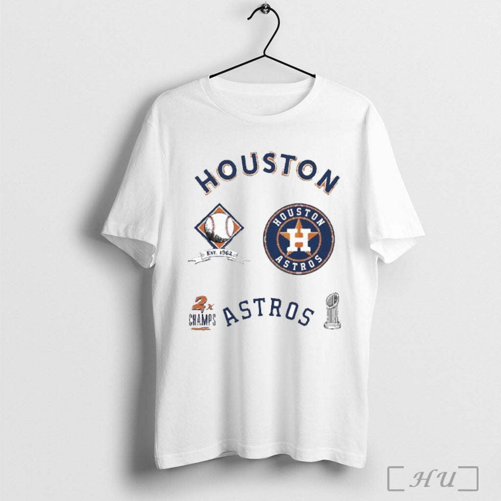 Houston Astros Defined 2x Champions - Adult & Kids T-Shirts, Sweatshirts & Hoodies apparel design preview 1