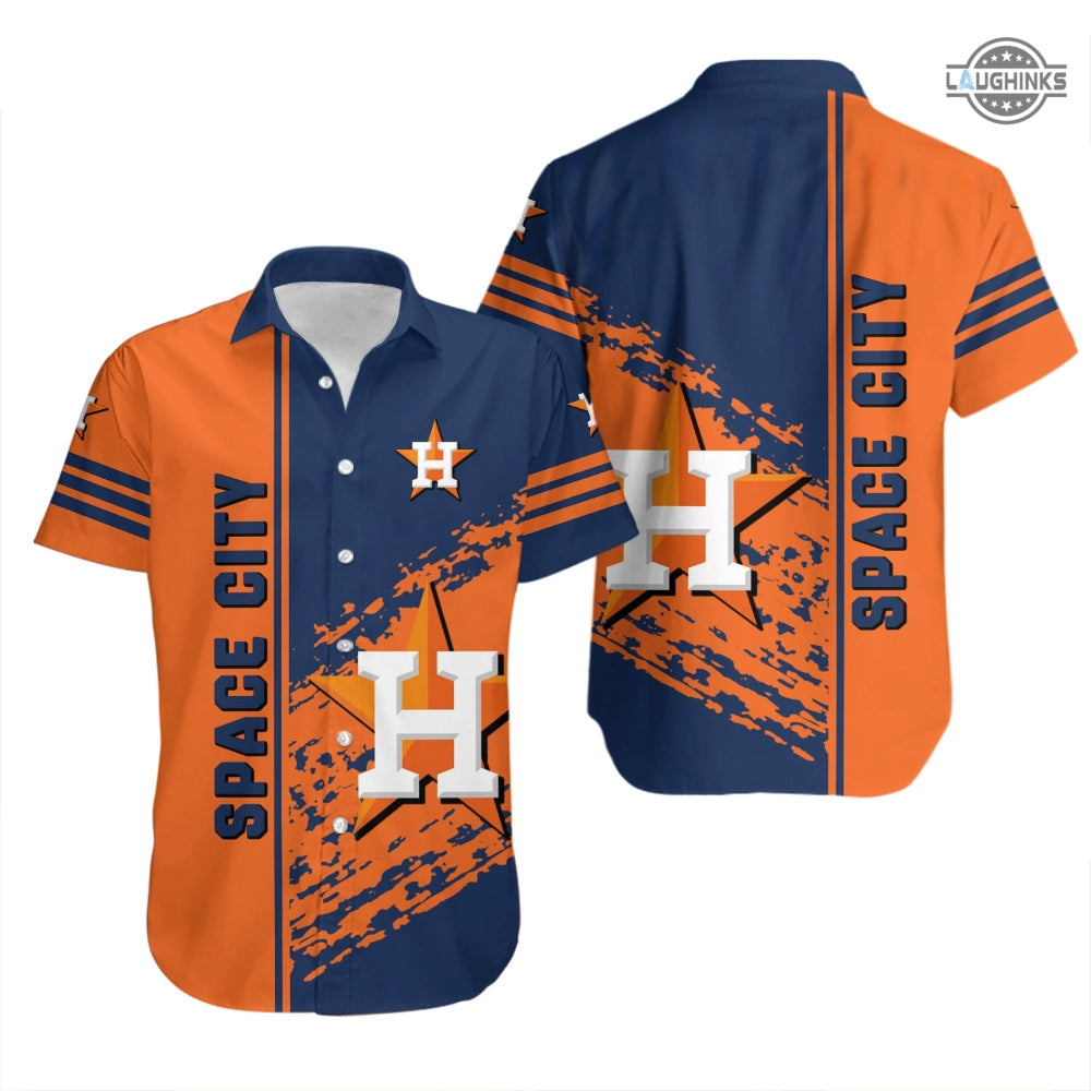 Houston Astros Hawaiian And Shorts Inspired By 2023 - Adult & Kids T-Shirts, Sweatshirts & Hoodies apparel design preview 1