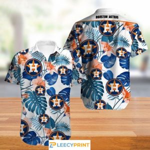 Houston Astros Hawaiian Flower Summer Gift For Fans, - Adult & Kids T-Shirts, Sweatshirts & Hoodies apparel design preview 1