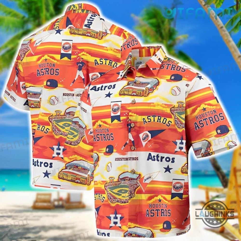 Houston Astros Hawaiian Minute Maid Park - Adult & Kids T-Shirts, Sweatshirts & Hoodies apparel design preview 1