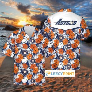 Houston Astros Hibiscus Hawaiian Summer Gift For Men - Adult & Kids T-Shirts, Sweatshirts & Hoodies apparel design preview 1