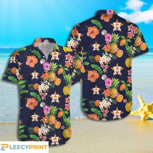 Houston Astros MLB Fruit Tropical Short Sleeves - Adult & Kids T-Shirts, Sweatshirts & Hoodies apparel design preview 1