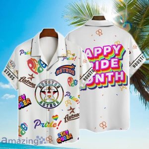 Houston Astros MLB Happy Pride Month Hawaiian - Adult & Kids T-Shirts, Sweatshirts & Hoodies apparel design preview 1