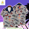 Houston Astros Hawaiian MLB Baseball Apparel Stylish - Adult & Kids T-Shirts, Sweatshirts & Hoodies apparel design preview 1