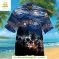 Houston Astros Hawaiian Palm Silhouette Tropical - Adult & Kids T-Shirts, Sweatshirts & Hoodies apparel design preview 1