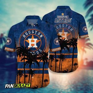 Houston Astros Palm Tree MLB Hawaii Hot Trending - Adult & Kids T-Shirts, Sweatshirts & Hoodies apparel design preview 1