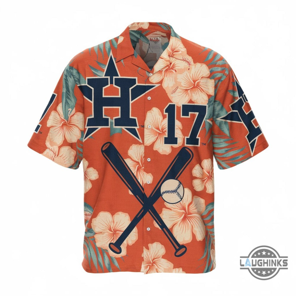 Houston Astros Sga Hawaiian Orange - Adult & Kids T-Shirts, Sweatshirts & Hoodies apparel design preview 1