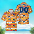 Houston Astros Star Custom Yellow Hawaiian - Adult & Kids T-Shirts, Sweatshirts & Hoodies apparel design preview 1