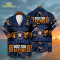 Houston Astros Tiki Tropical Leaves Trees MLB - Adult & Kids T-Shirts, Sweatshirts & Hoodies apparel design preview 1