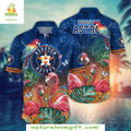Houston Astros Hawaiian Tropical Flamingo Parrot - Adult & Kids T-Shirts, Sweatshirts & Hoodies apparel design preview 1