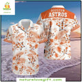 Houston Astros Hawaiian Tropical Palm Hibiscus - Adult & Kids T-Shirts, Sweatshirts & Hoodies apparel design preview 1