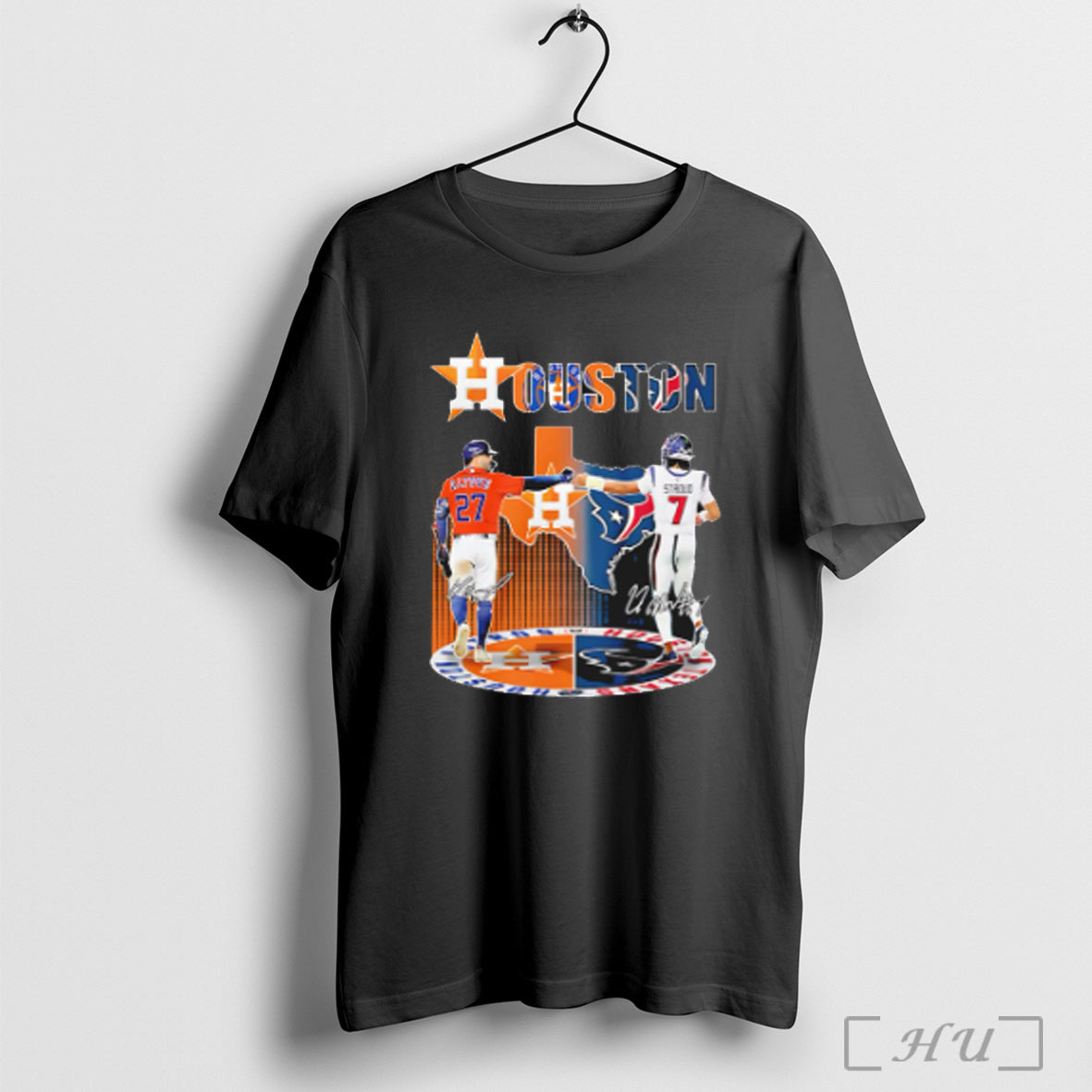 Houston Jose Altuve And C J Stroud - Adult & Kids T-Shirts, Sweatshirts & Hoodies apparel design preview 1