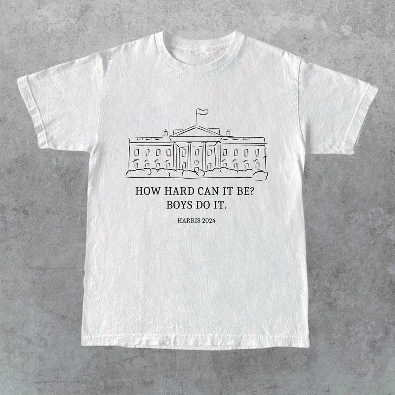 How Hard Can Be Do Kamala Harris 2024 Madam President - Adult & Kids T-Shirts, Sweatshirts & Hoodies apparel design preview 1