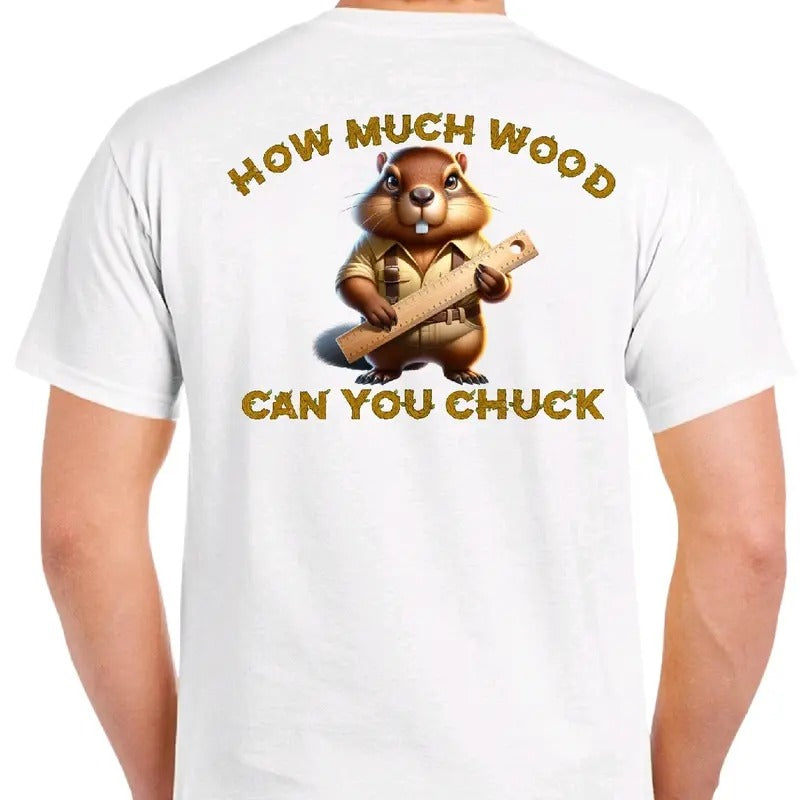 How Much Wood Can You Chuck? Funny Menswear Casual - Adult & Kids T-Shirts, Sweatshirts & Hoodies apparel design preview 1