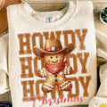 Howdy Retro Western Season Gingerbread Man - Adult & Kids T-Shirts, Sweatshirts & Hoodies apparel design preview 1