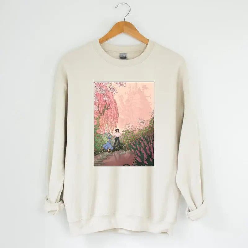 Howl'S Moving Castle Howl Sophie Anime Harajuku - Adult & Kids T-Shirts, Sweatshirts & Hoodies apparel design preview 1