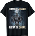 Human Chance Alpha Choice Cool Funny Wolf Meme - Adult & Kids T-Shirts, Sweatshirts & Hoodies apparel design preview 1