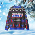 Hungry Grab A Bible Ugly Christmas Sweater - Holiday Gift product image