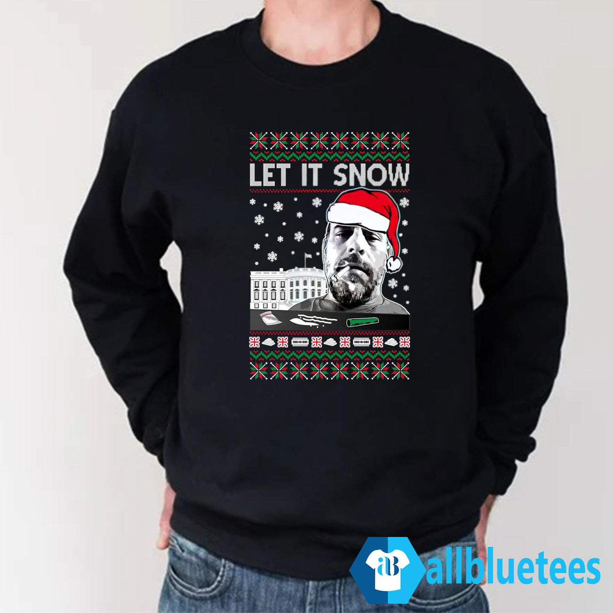Hunter Biden Let It Snow Christmas Sweater - Holiday Gift product image