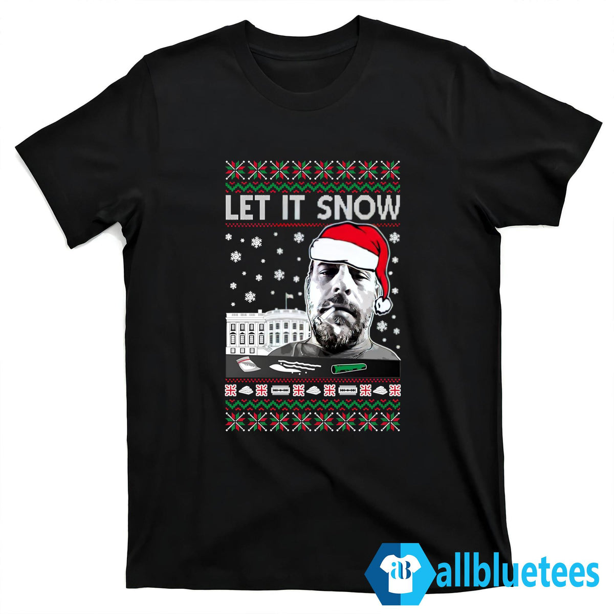 Hunter Biden Let It Snow Christmas Sweater - Holiday Gift product image 4