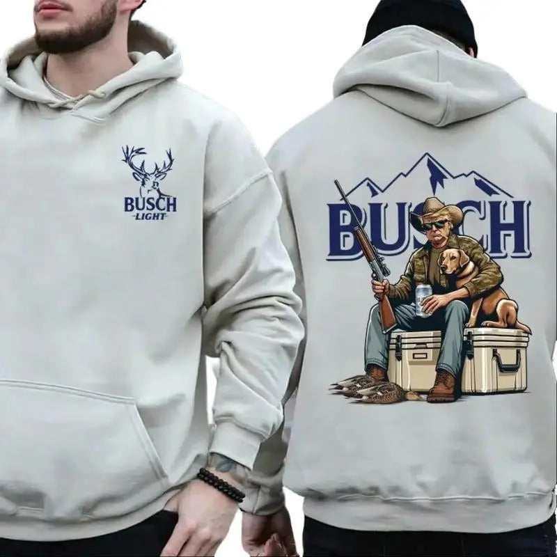 Hunter Trump Busch Light Beers 2 Sides Dog Hunting - Adult & Kids T-Shirts, Sweatshirts & Hoodies apparel design preview 1