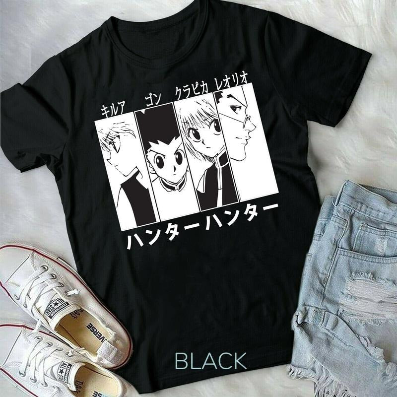 Hunter X Gon Killua Leorio Kurapika HXH Anime Manga S - Adult & Kids T-Shirts, Sweatshirts & Hoodies apparel design preview 1