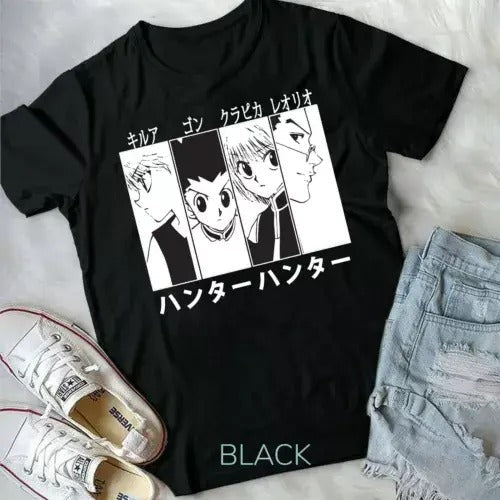 Hunter X Gon Killua Leorio Kurapika HXH Anime Manga - Adult & Kids T-Shirts, Sweatshirts & Hoodies apparel design preview 1