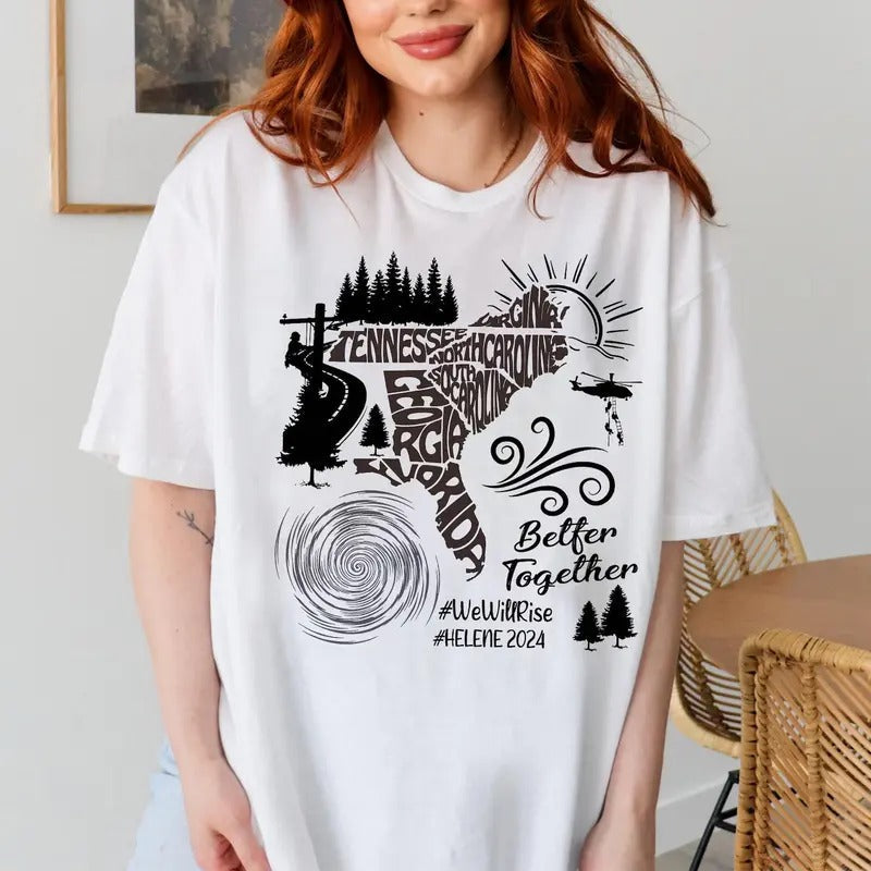 Hurricane Helene Appalachia Strong Than Storm North - Adult & Kids T-Shirts, Sweatshirts & Hoodies apparel design preview 1