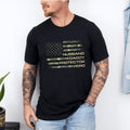 Husband Daddy Protector Hero Dad American Flag - Adult & Kids T-Shirts, Sweatshirts & Hoodies apparel design preview 1